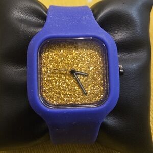 Modify Watches Brand Purple Strap with Gold Glitter Face